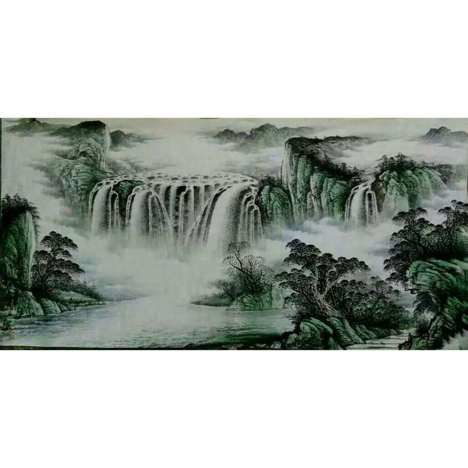 周马龙国画作品《【山水11】作者周马龙》