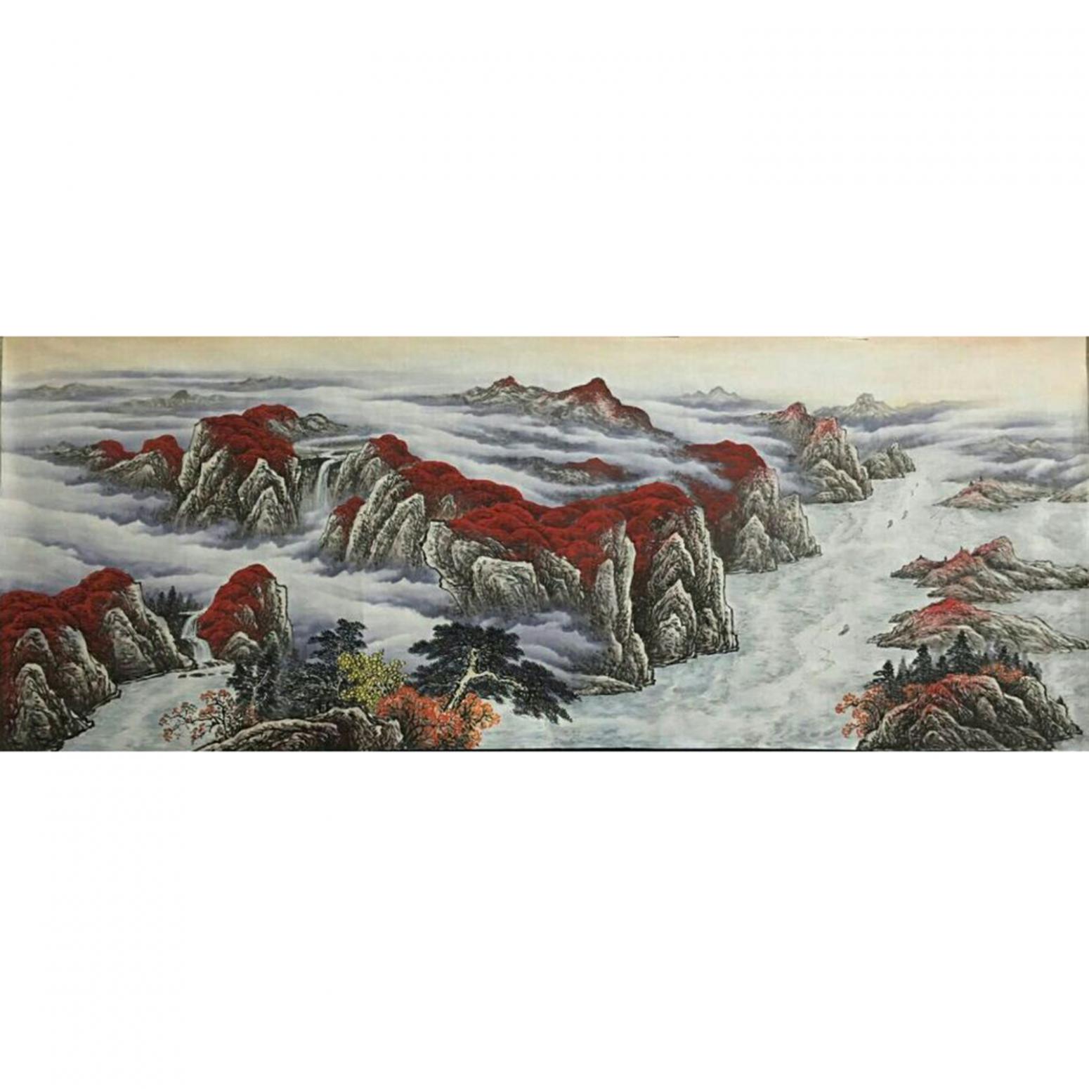 周马龙国画作品《【山水13】作者周马龙》