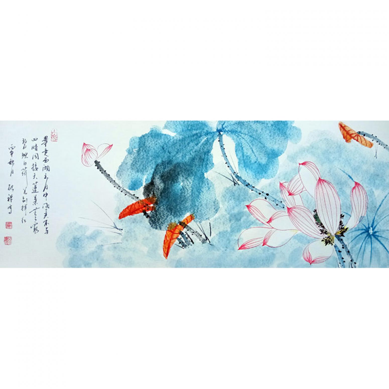 张清永国画作品《【荷花8】》