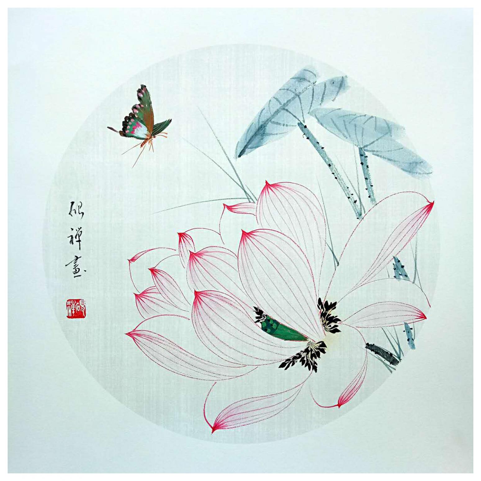 张清永国画作品《【荷花12】》