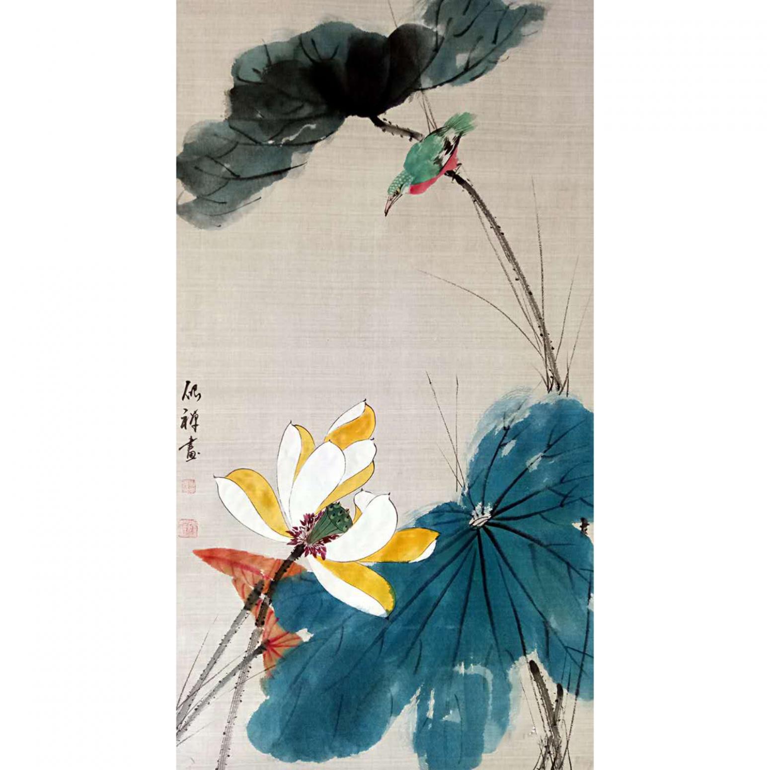 张清永国画作品《【荷花15】》