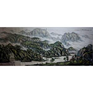 卢俊良国画作品《【多少青山烟雨中】作者卢俊良》价格8400.00元