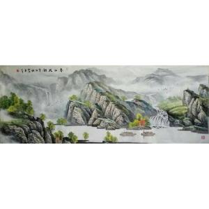 卢俊良国画作品《【春江流韵】作者卢俊良》价格2400.00元