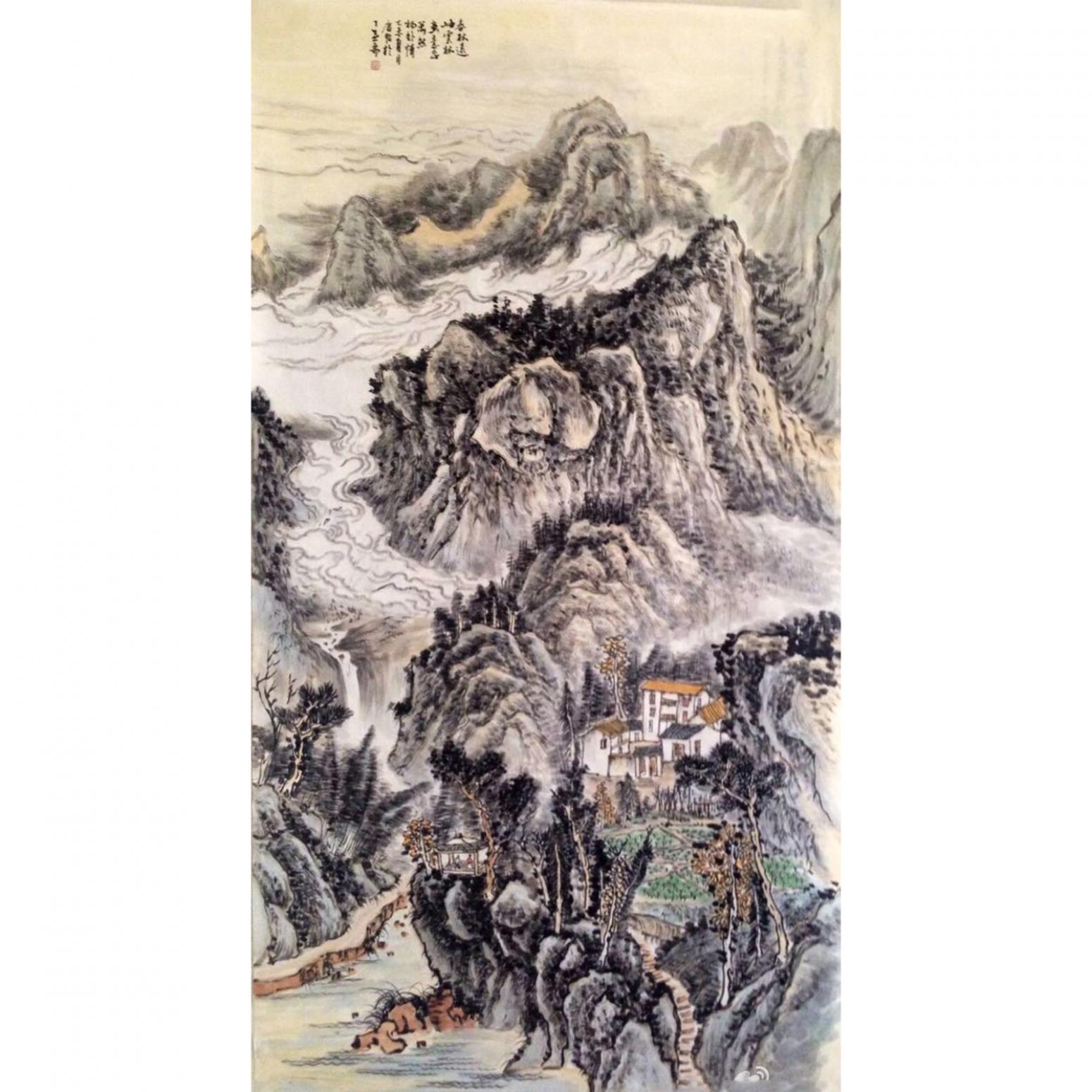 夏广怡国画作品《【春秋远】作者夏广怡》