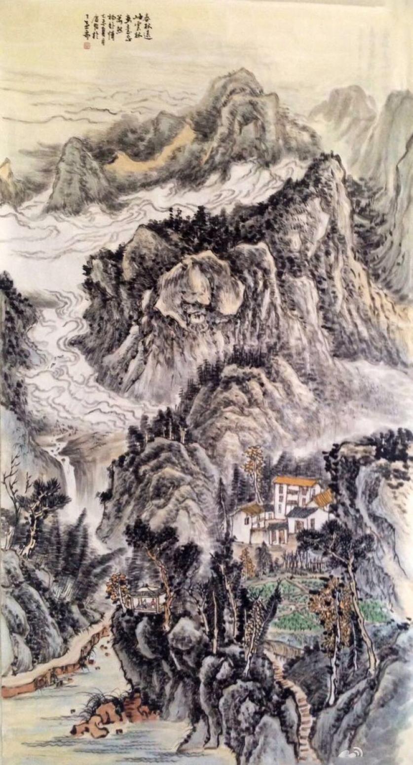 夏广怡国画作品《【春秋远】作者夏广怡》【图0】