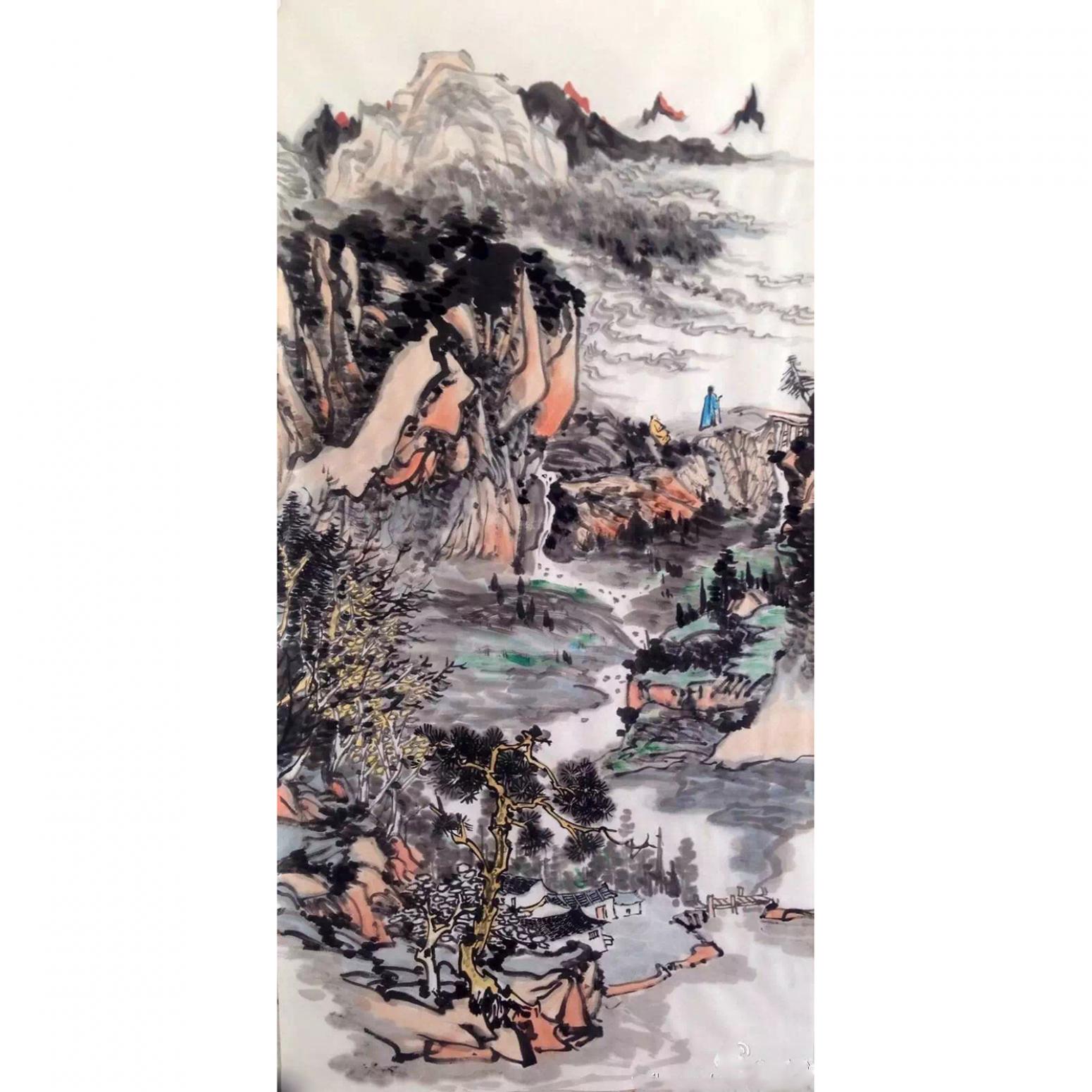 夏广怡国画作品《【山水】作者夏广怡》