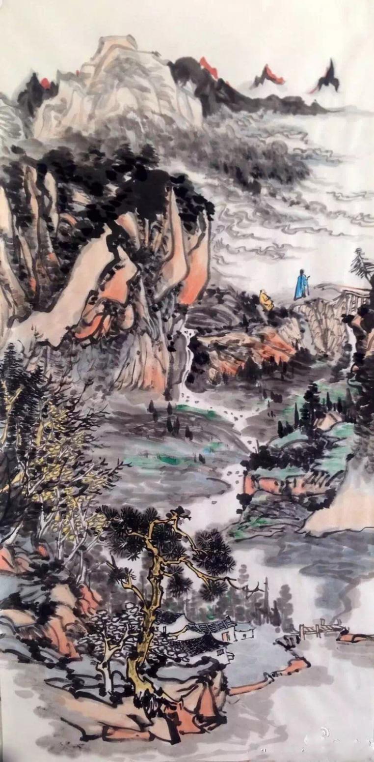 夏广怡国画作品《【山水】作者夏广怡》【图0】