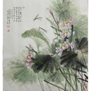 艺术品图片：艺术家肖晖文玩杂项作品名称《【瑶池仙荷落凡尘1】作者肖晖》价格48000.00 元