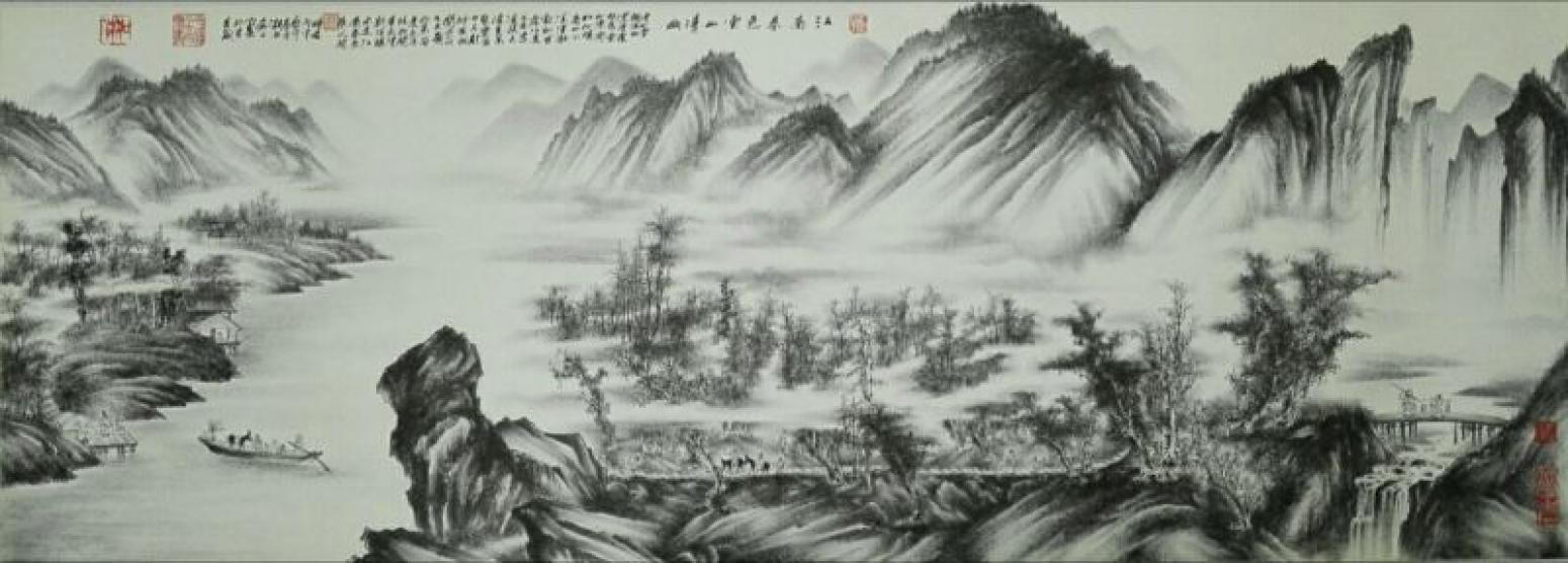 肖晖国画作品《【江南春色】作者肖晖》【图0】
