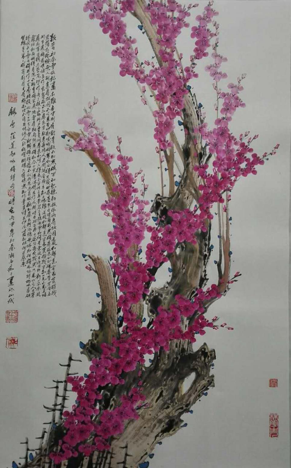 肖晖国画作品《【花开不知寒】作者肖晖》【图0】