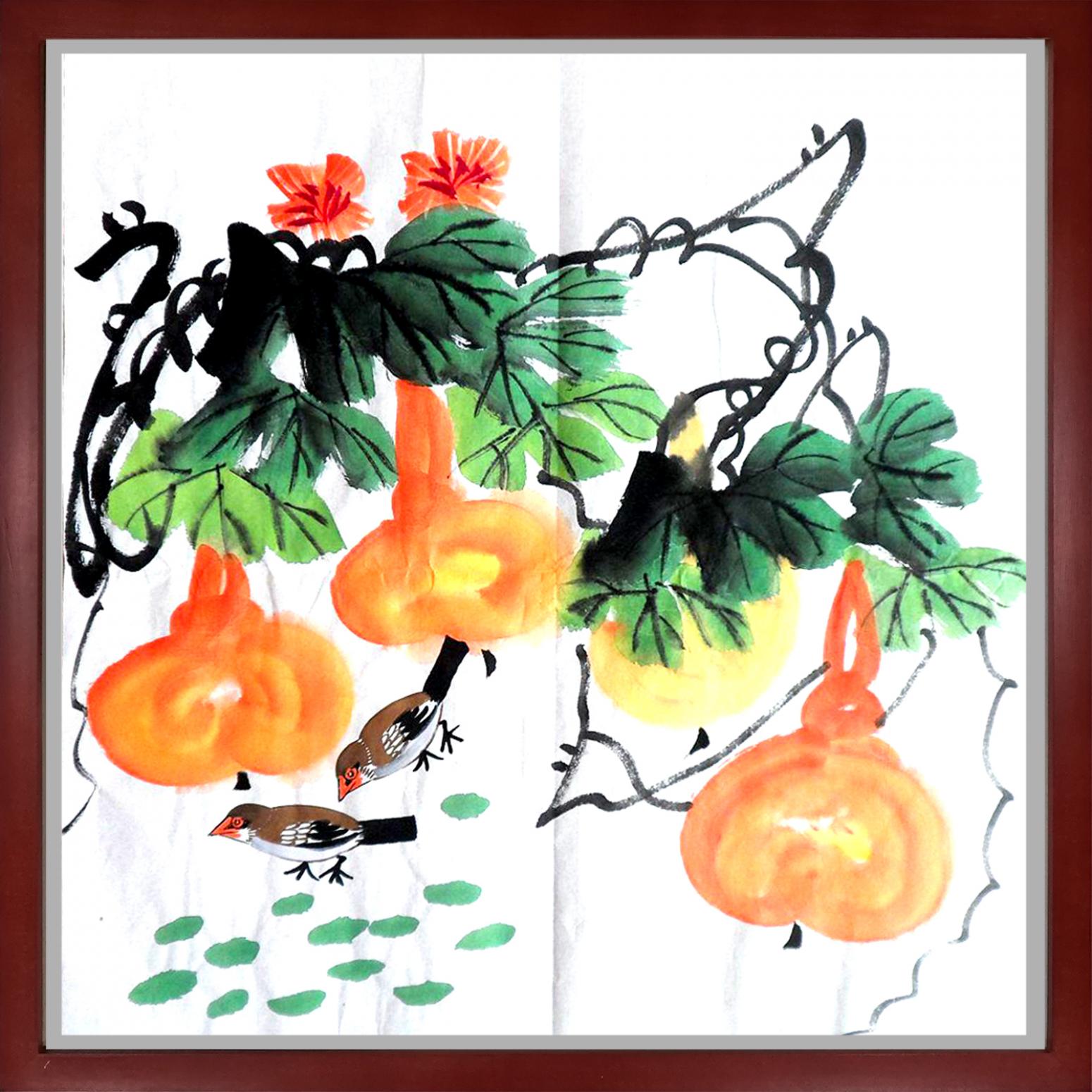 朱德宾国画作品《【福禄吉祥】作者朱德宾》【图1】