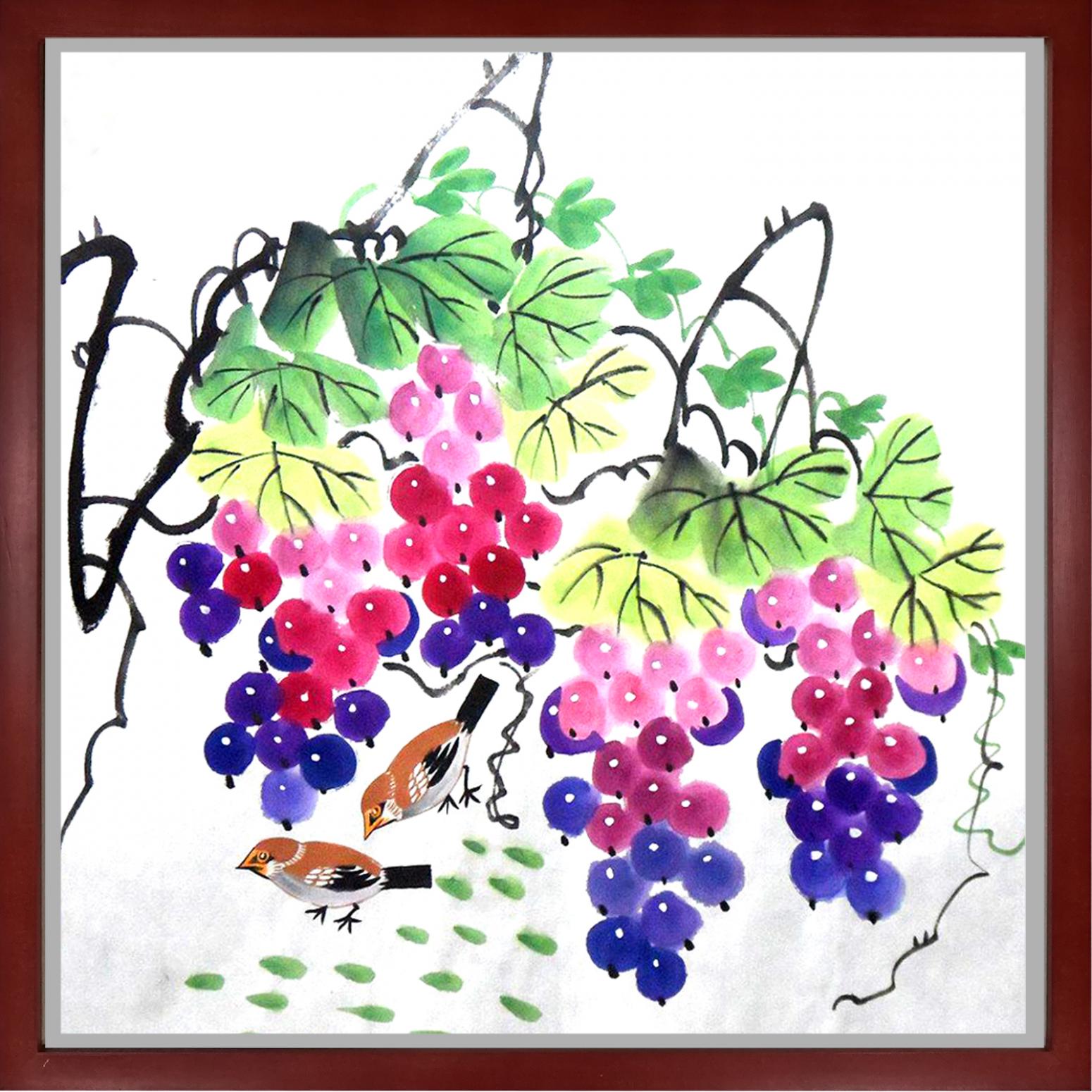 朱德宾国画作品《【多子多福】作者朱德宾》【图1】