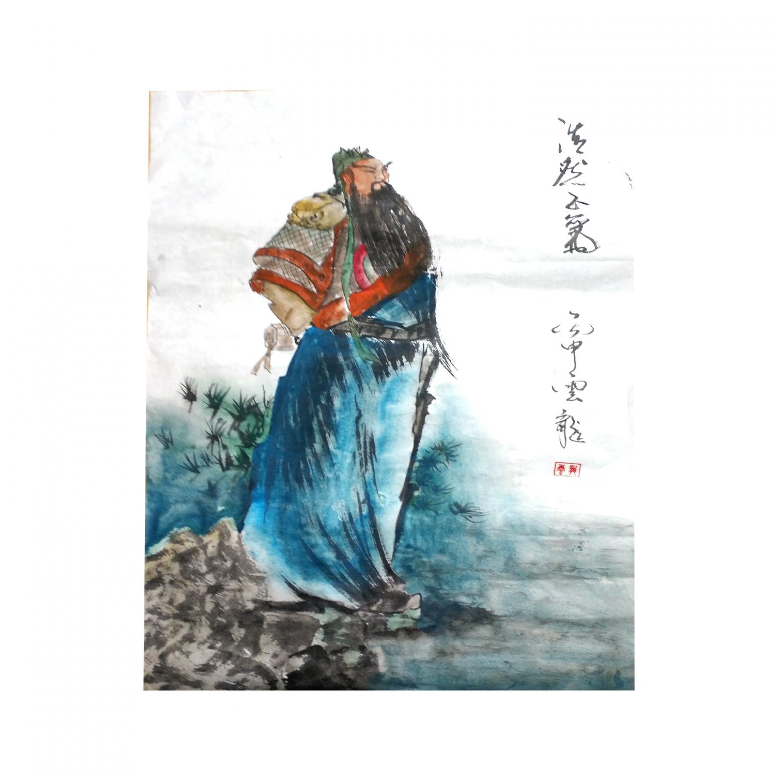 国画作品《浩然正气》