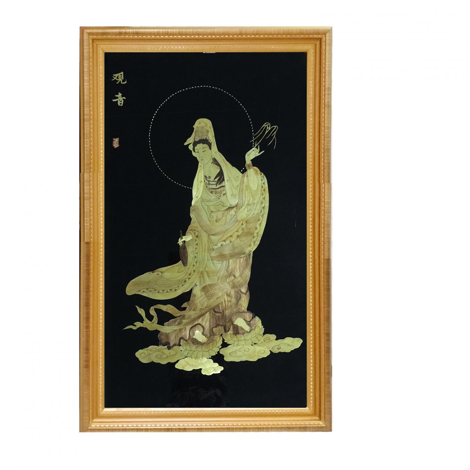 国画作品《观音-保佑平安》