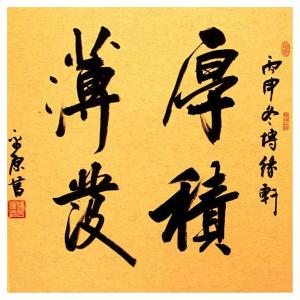 艺术品图片：艺术家张平原书法作品名称《【厚积薄发】作者张平原》价格240.00 元