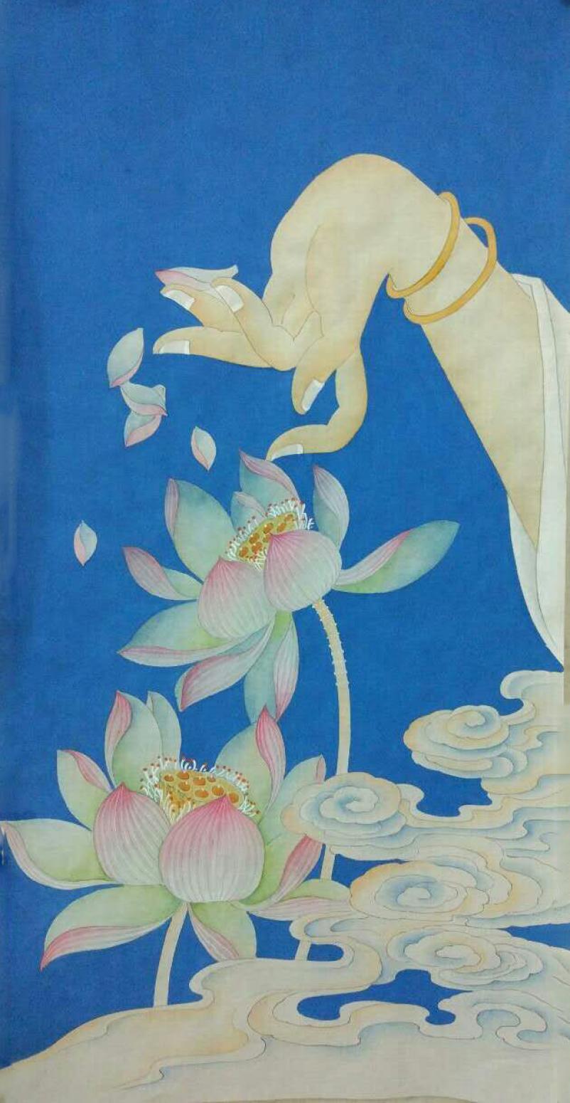 傅斌科国画作品《【莲花】作者傅斌科》【图0】