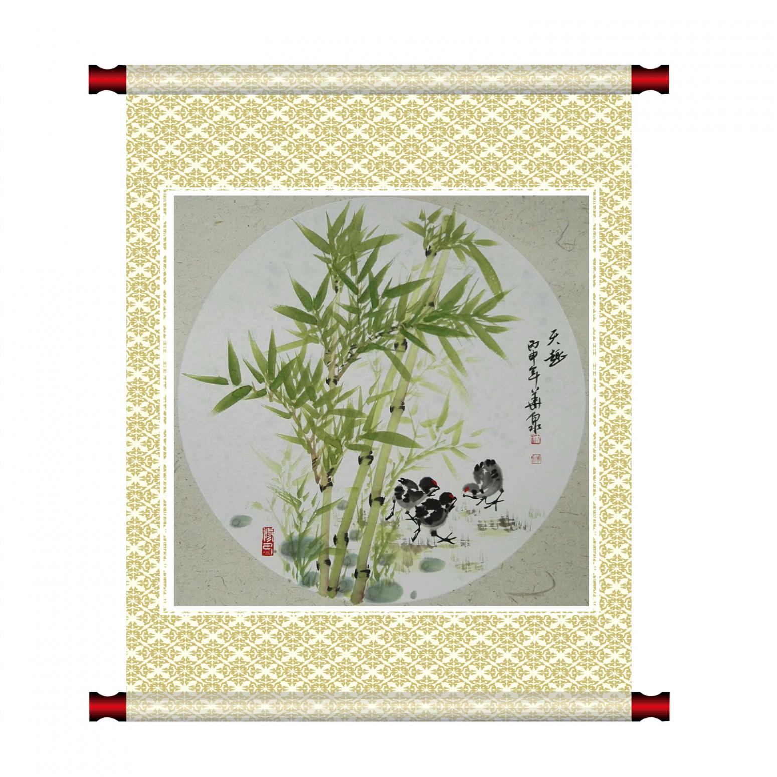 崔华泉国画作品《【翠竹】作者崔华泉》【图1】