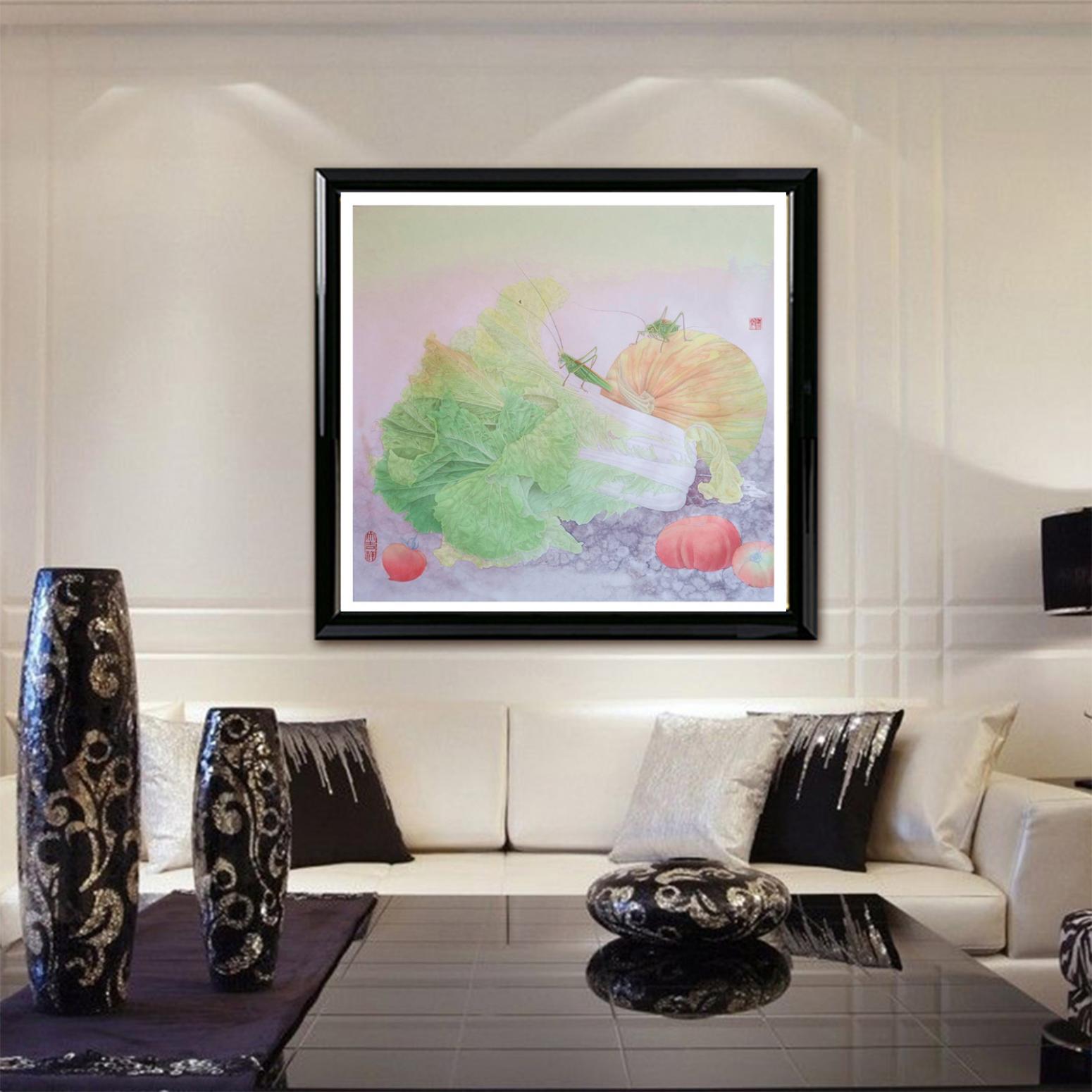 傅饶国画作品《【蔬果图】作者傅饶》【图3】