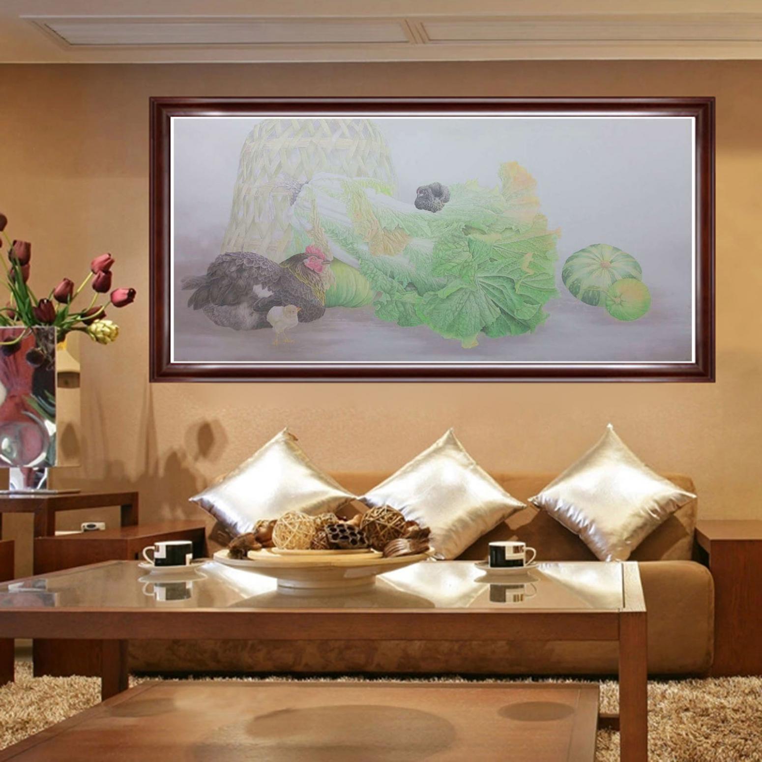 傅饶国画作品《【丰衣足食】作者傅饶》【图3】