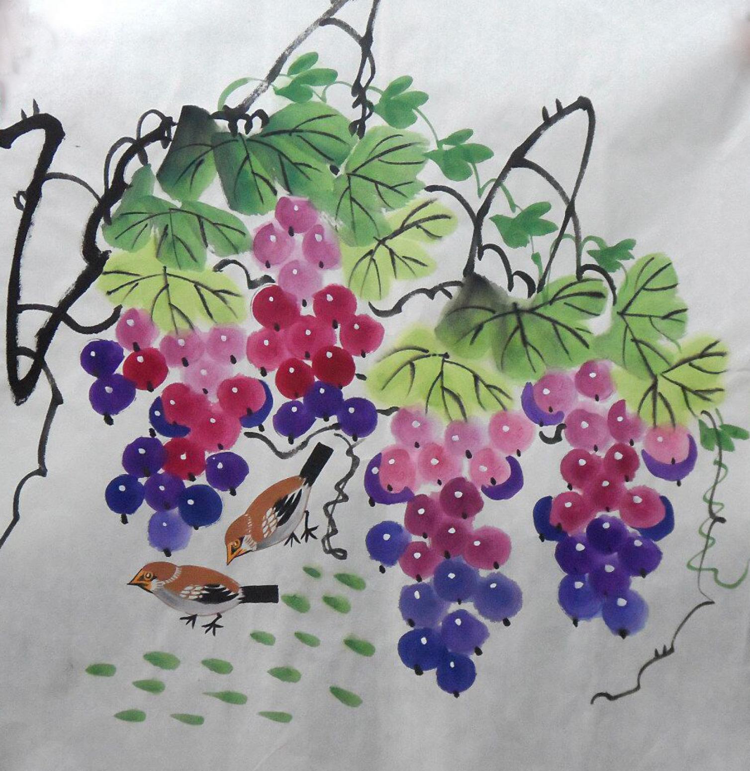 朱德宾国画作品《【多子多福】作者朱德宾》【图0】