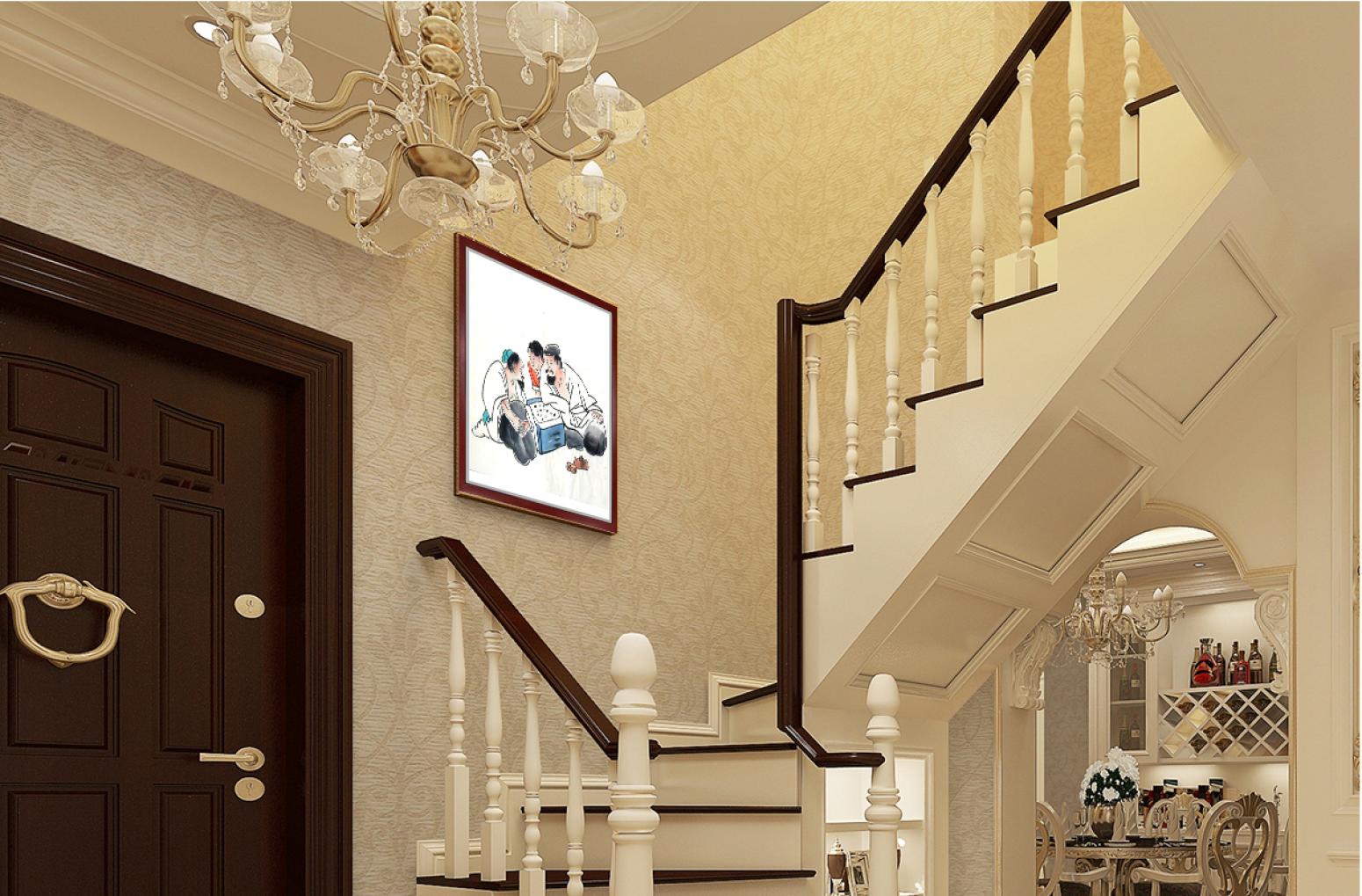 朱德宾国画作品《【老者对奕】作者朱德宾》【图2】