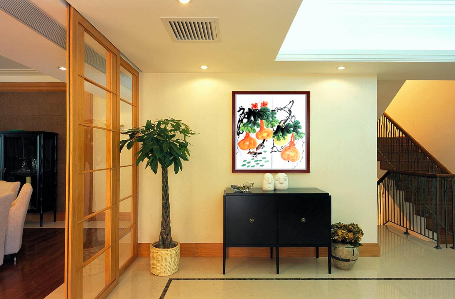 朱德宾国画作品《【福禄吉祥】作者朱德宾》【图2】