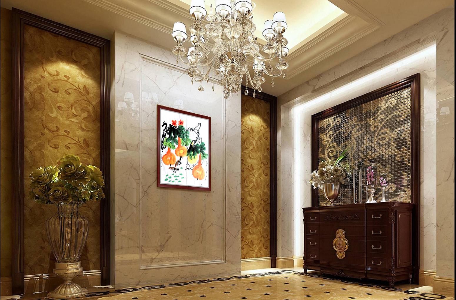 朱德宾国画作品《【福禄吉祥】作者朱德宾》【图3】