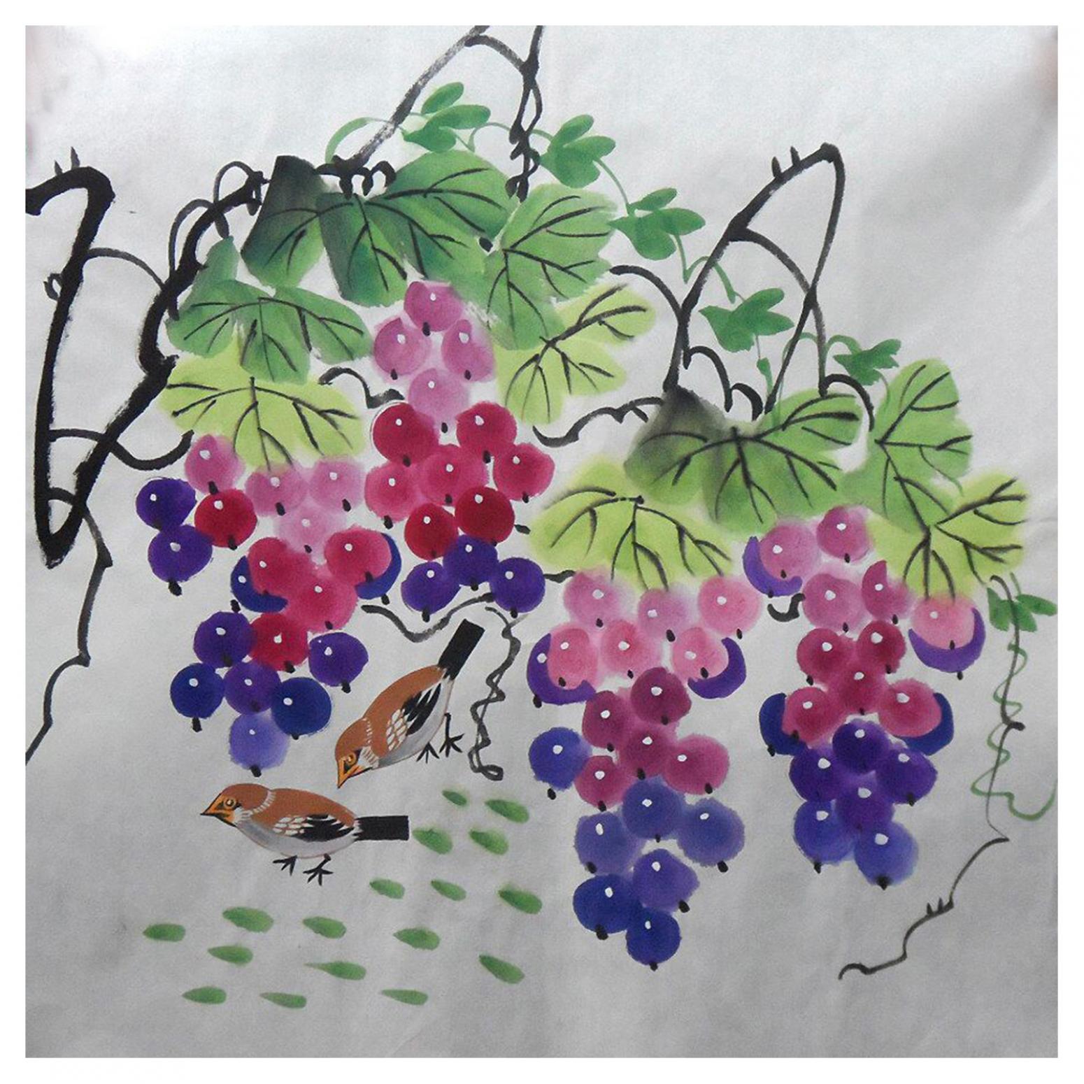 朱德宾国画作品《【多子多福】作者朱德宾》