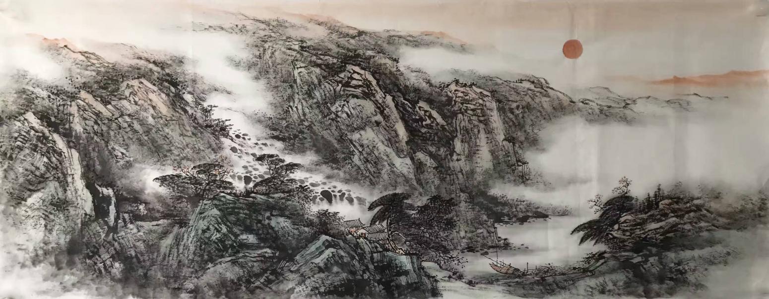 许国华国画作品《【山水1】作者许国华》【图0】