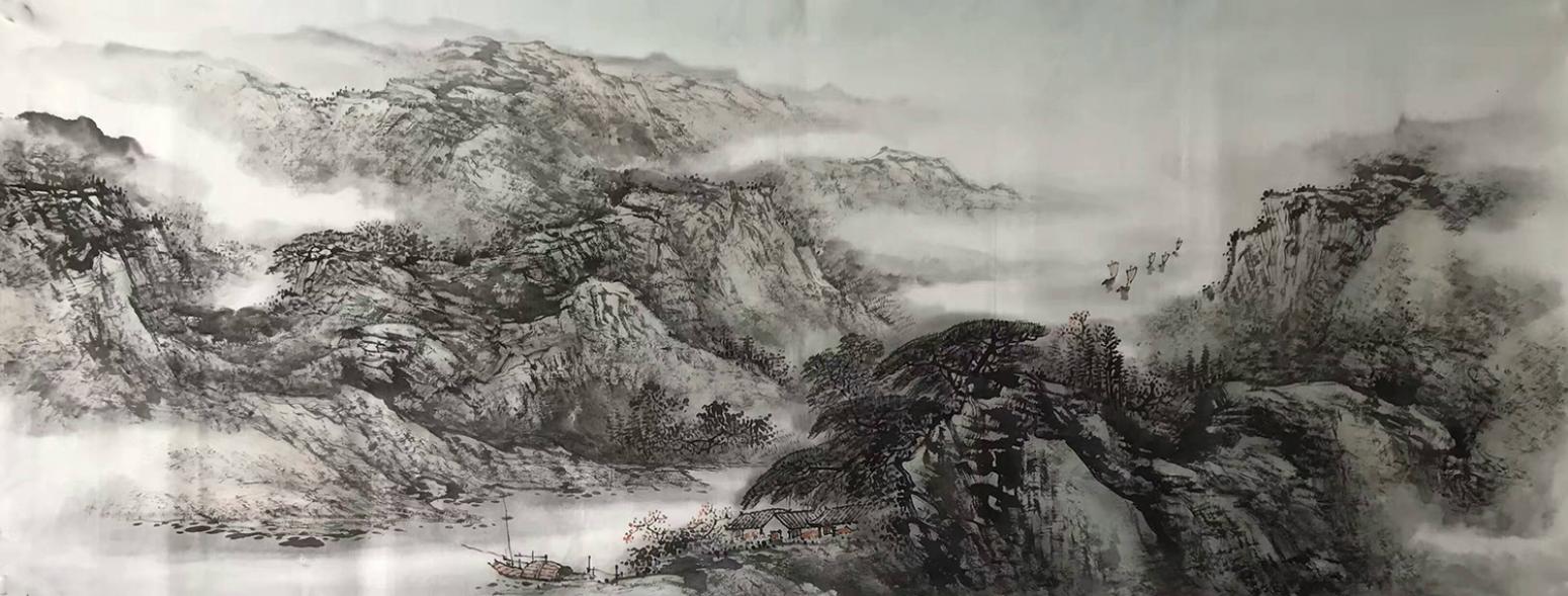 许国华国画作品《【山水2】作者许国华》【图0】