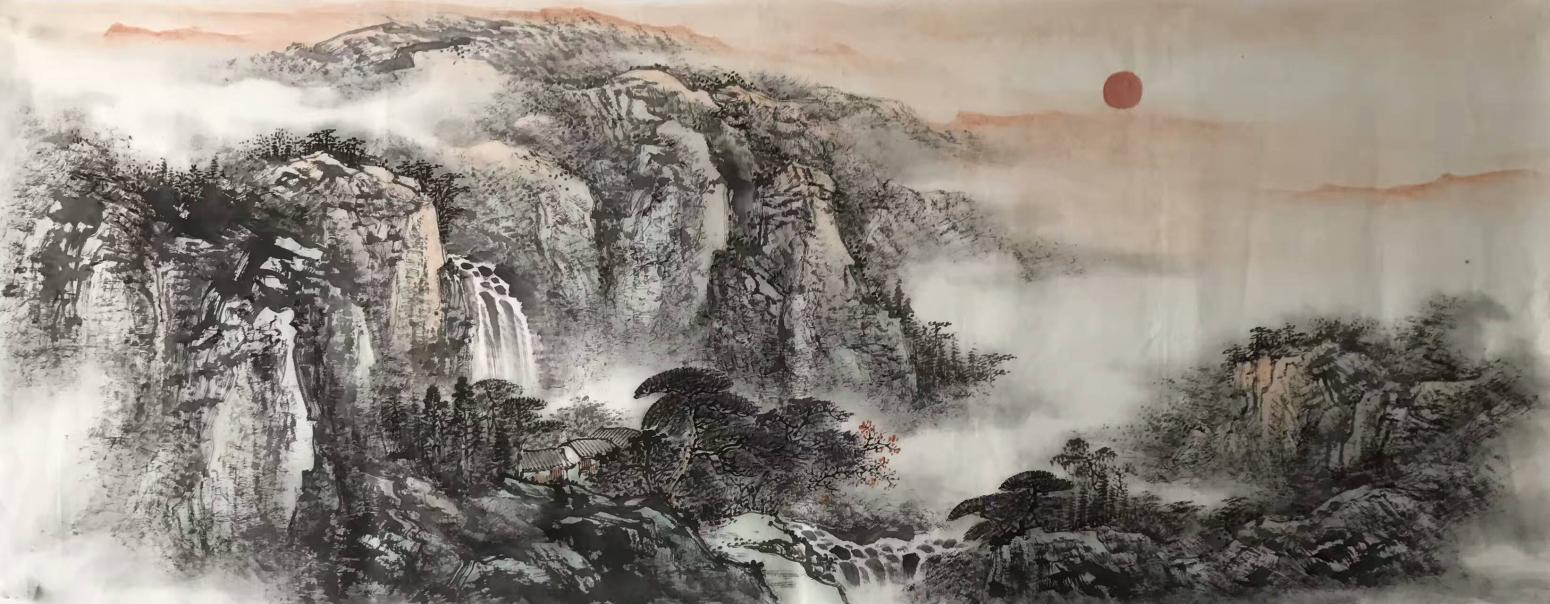 许国华国画作品《【山水4】作者许国华》【图0】