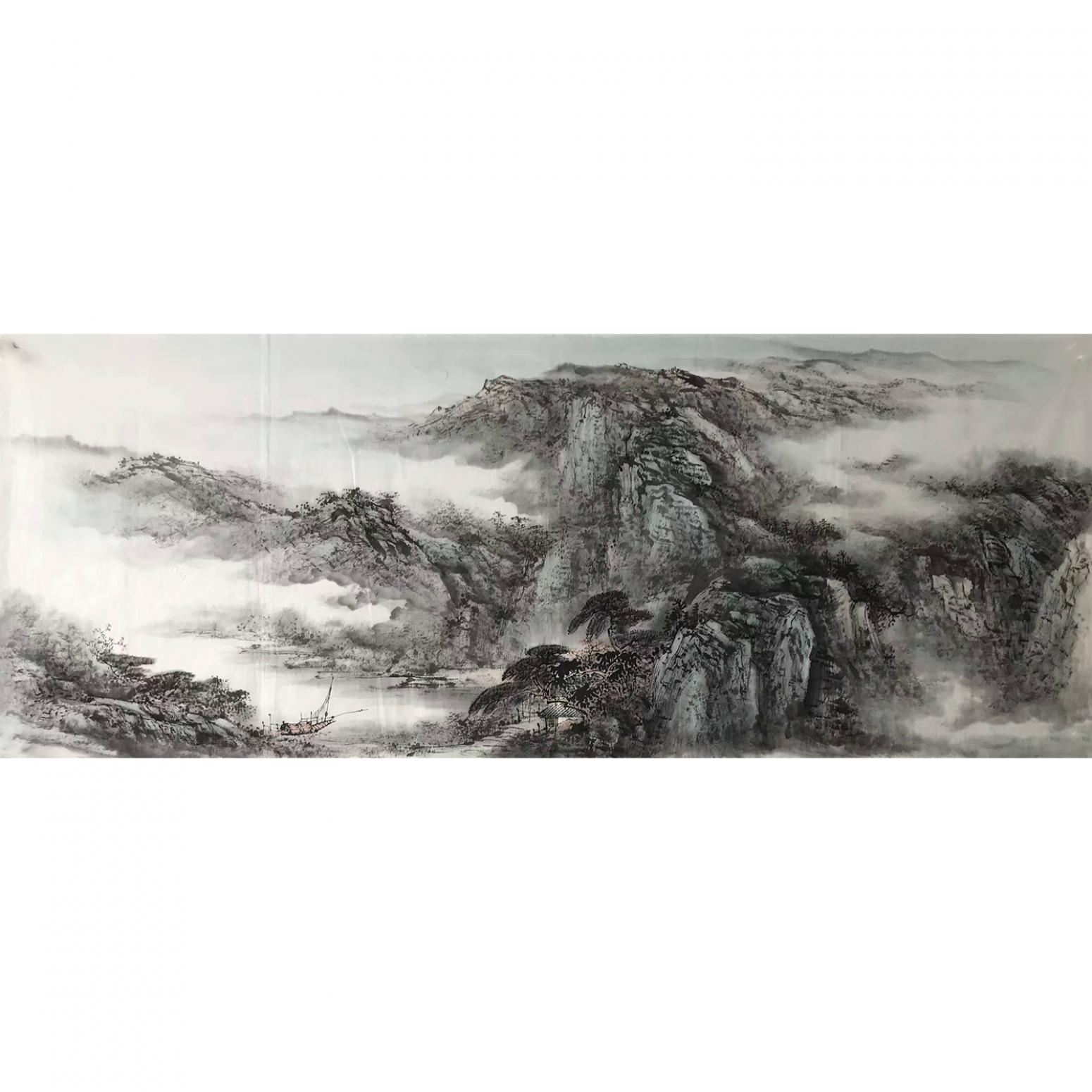 许国华国画作品《【山水6】作者许国华》