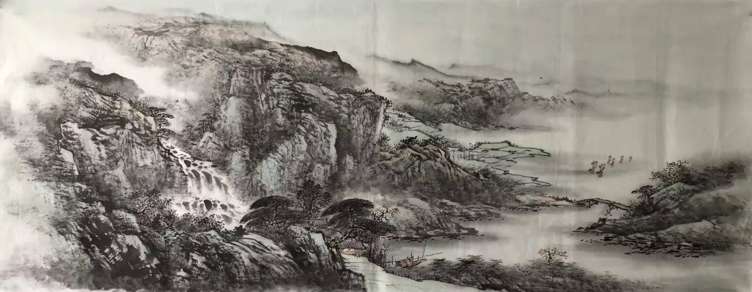 许国华国画作品《【山水7】作者许国华》【图0】