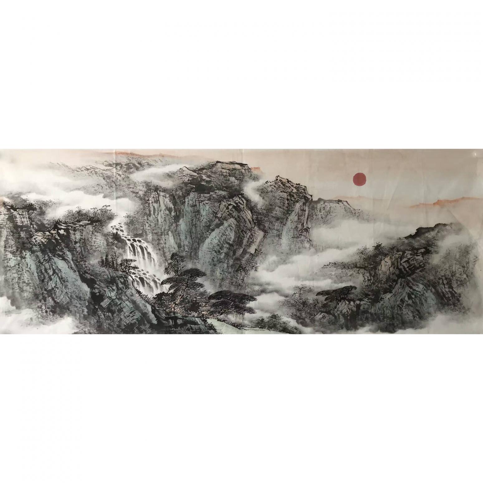 许国华国画作品《【山水9】作者许国华》