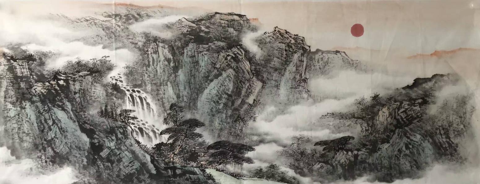 许国华国画作品《【山水9】作者许国华》【图0】