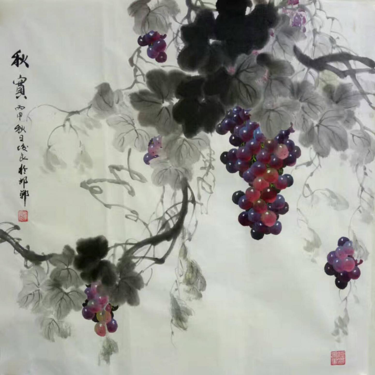 卢俊良国画作品《【秋实3】作者卢俊良》【图0】