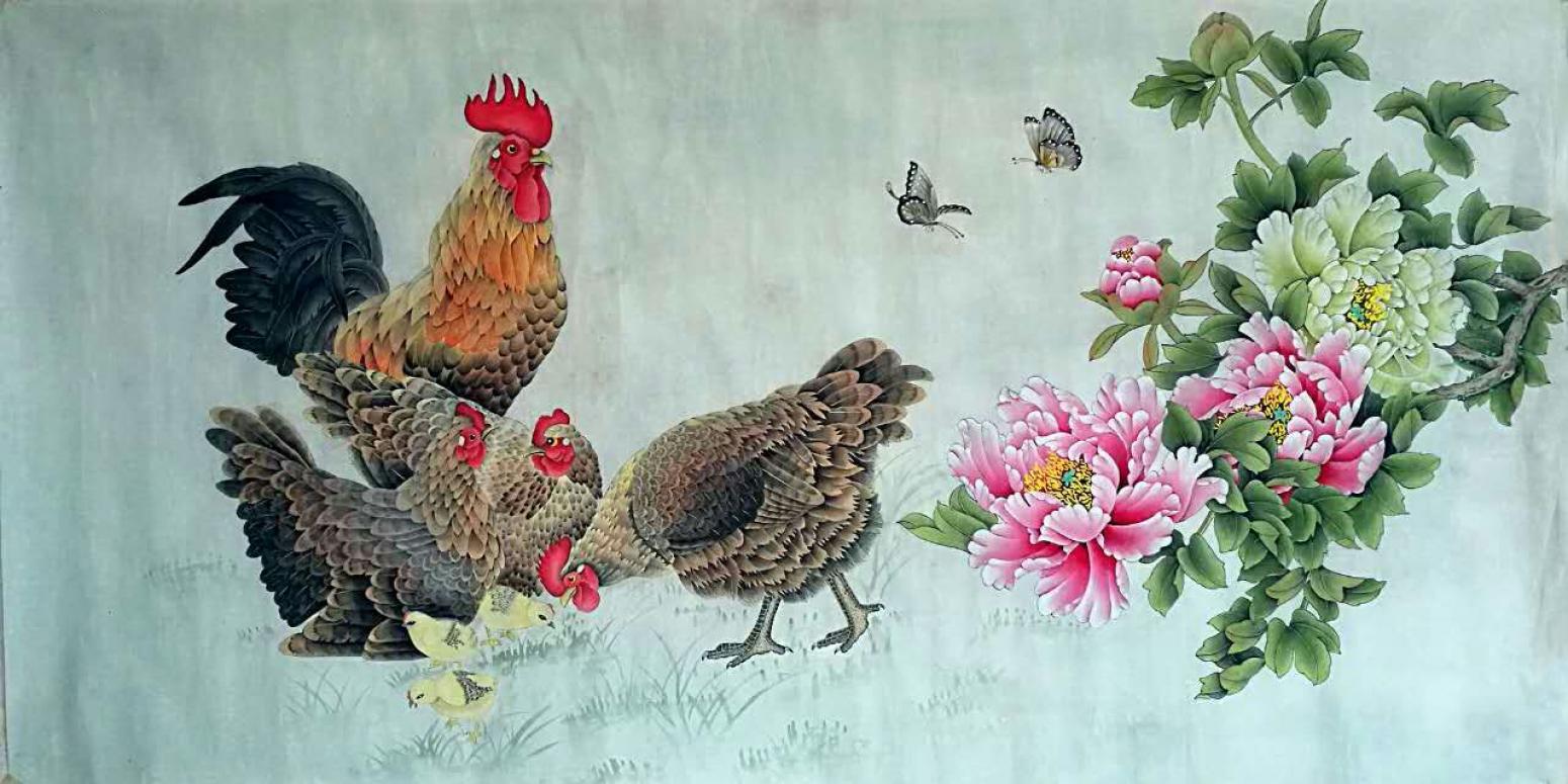 胡记领国画作品《【吉祥如意】作者胡记领》【图0】