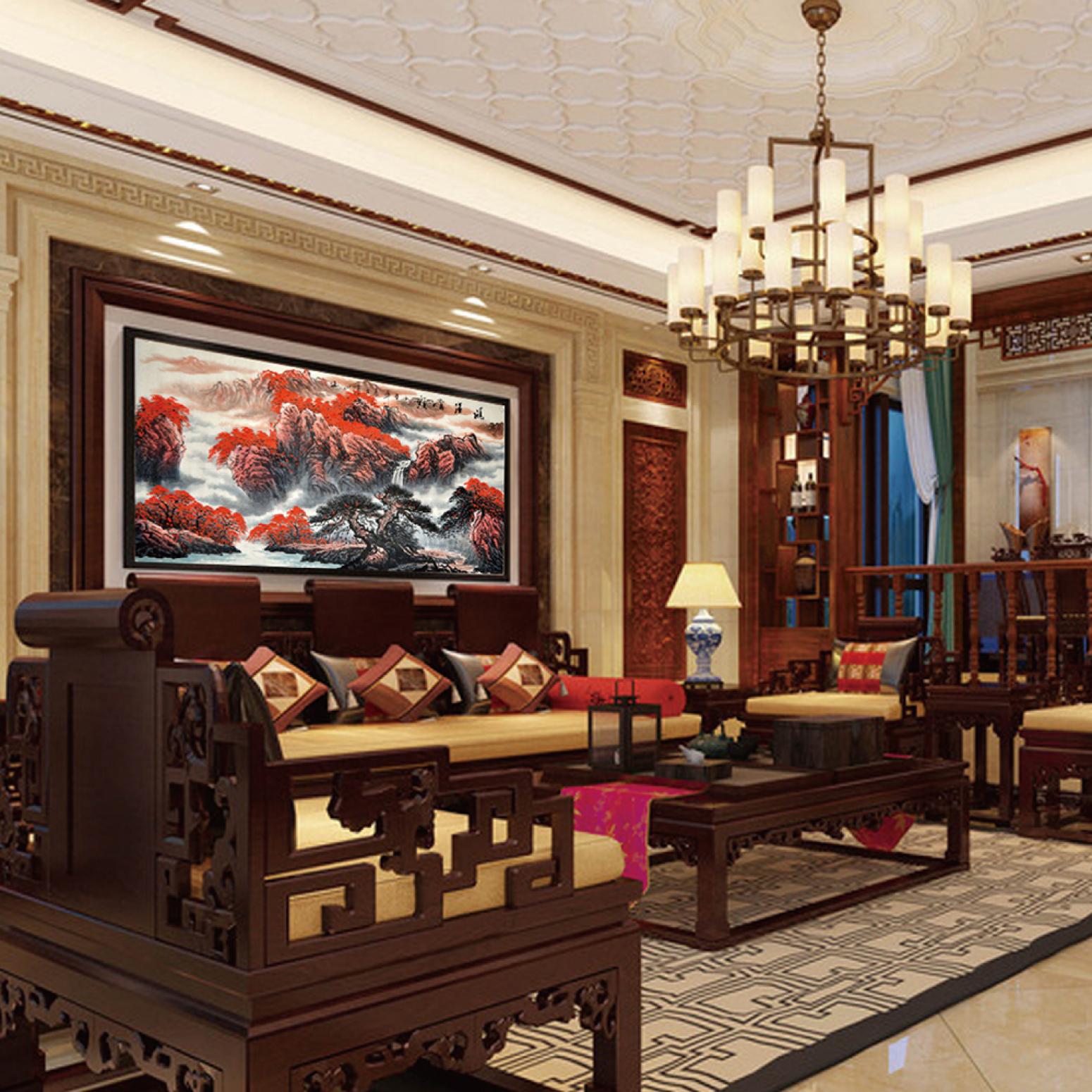 李清山国画作品《【鸿运当头2】作者李清山》