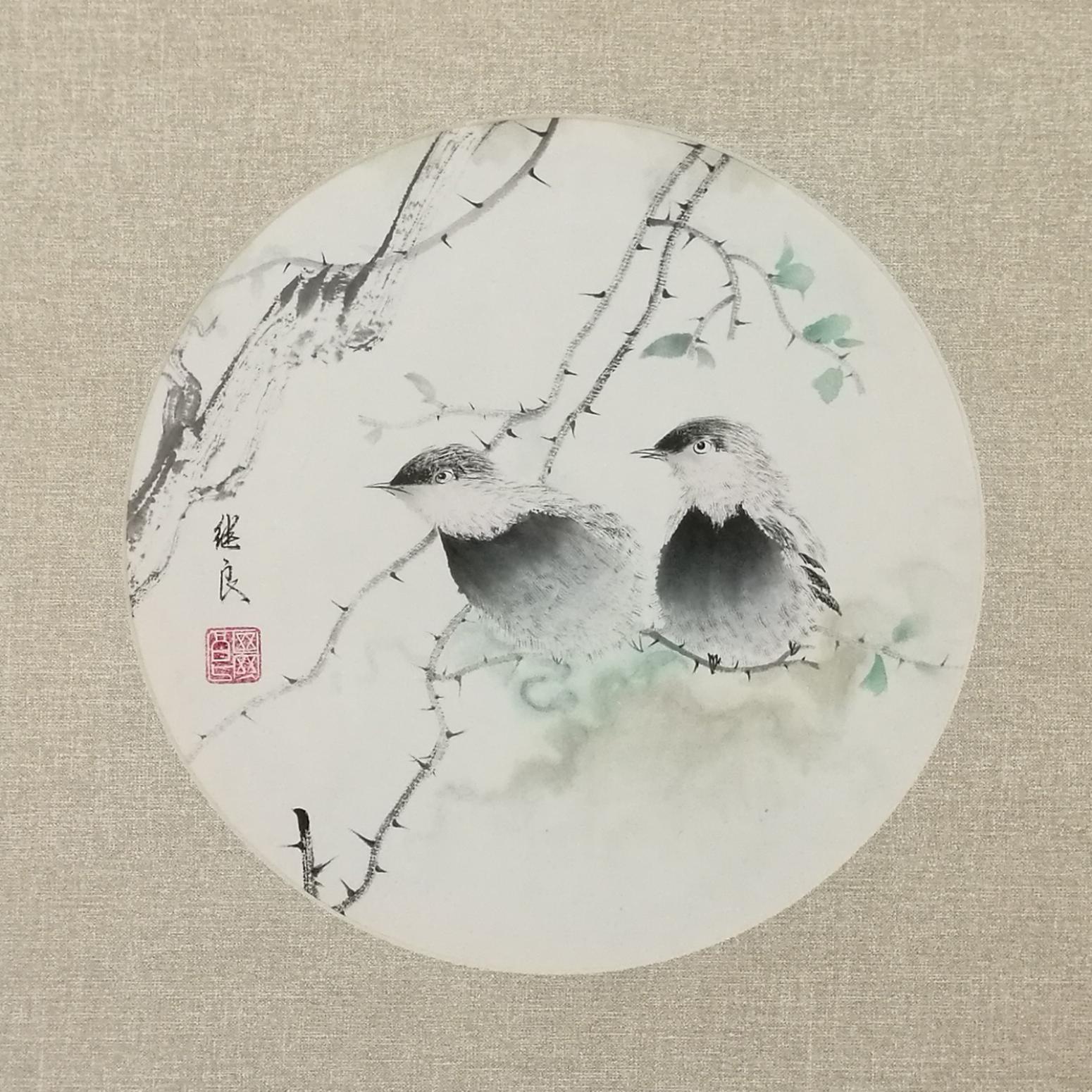 徐继良国画作品《【画眉1】作者徐继良》【图0】