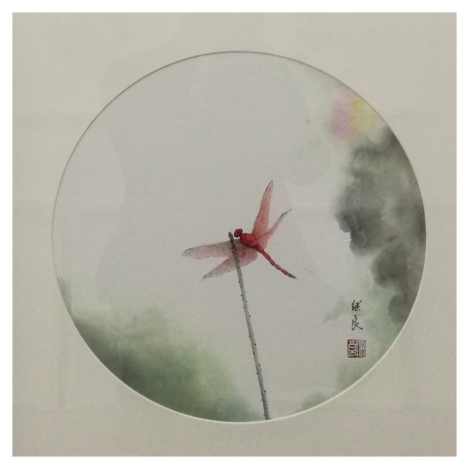 徐继良国画作品《【婷婷玉立】作者徐继良》