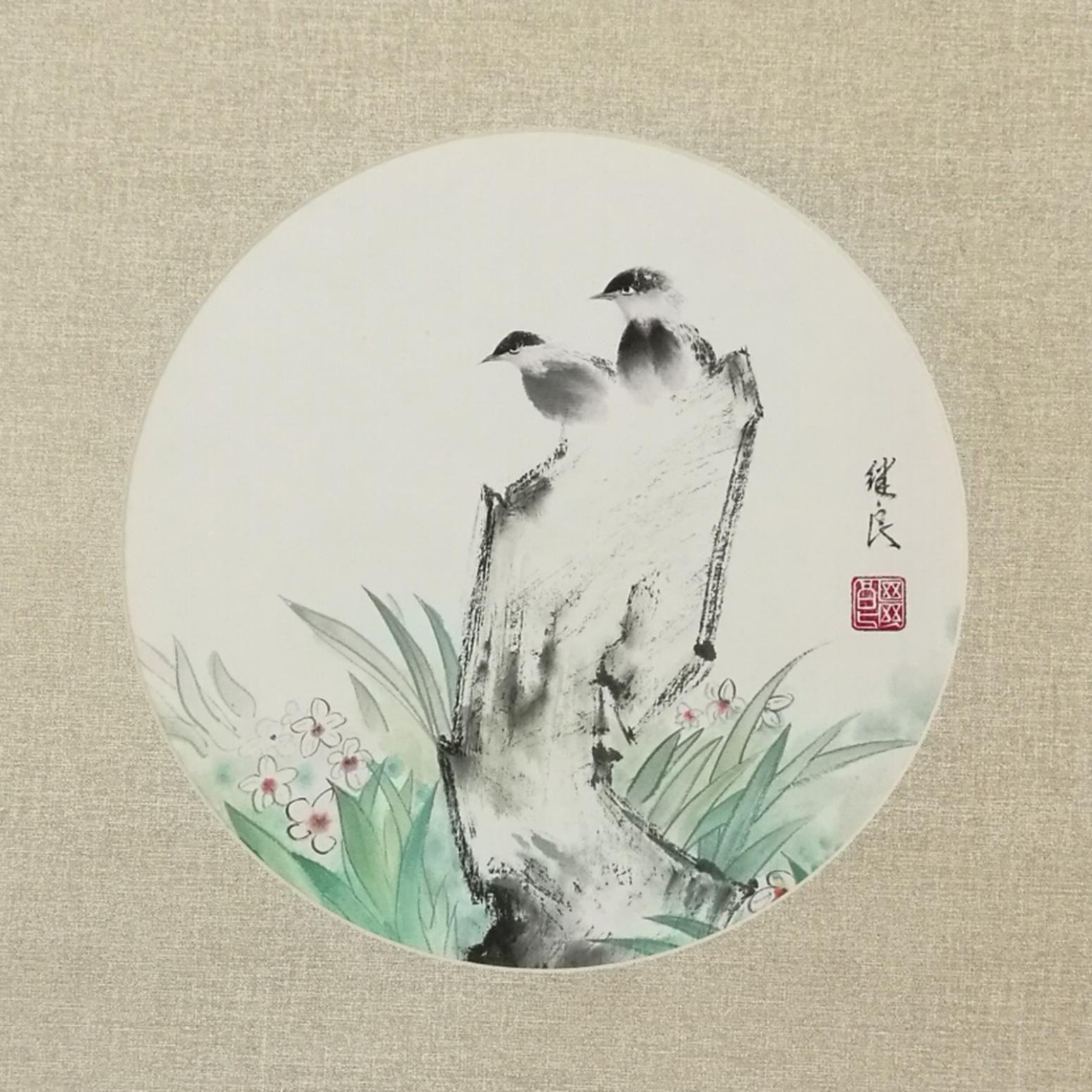 徐继良国画作品《【画眉2】作者徐继良》【图0】