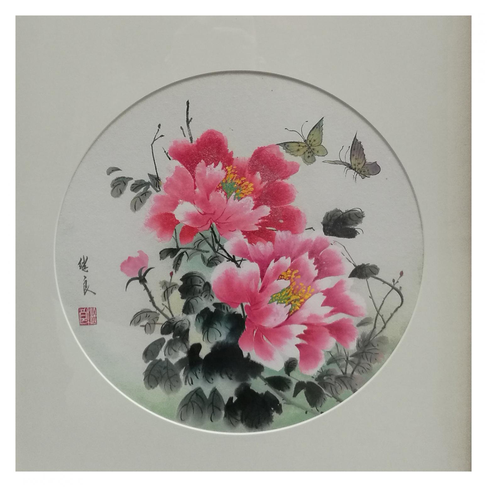 徐继良国画作品《【蝶恋花】作者徐继良》