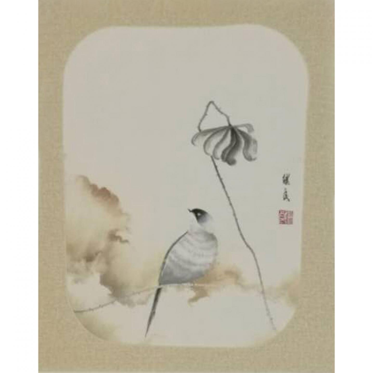 徐继良国画作品《【荷叶1】作者徐继良》