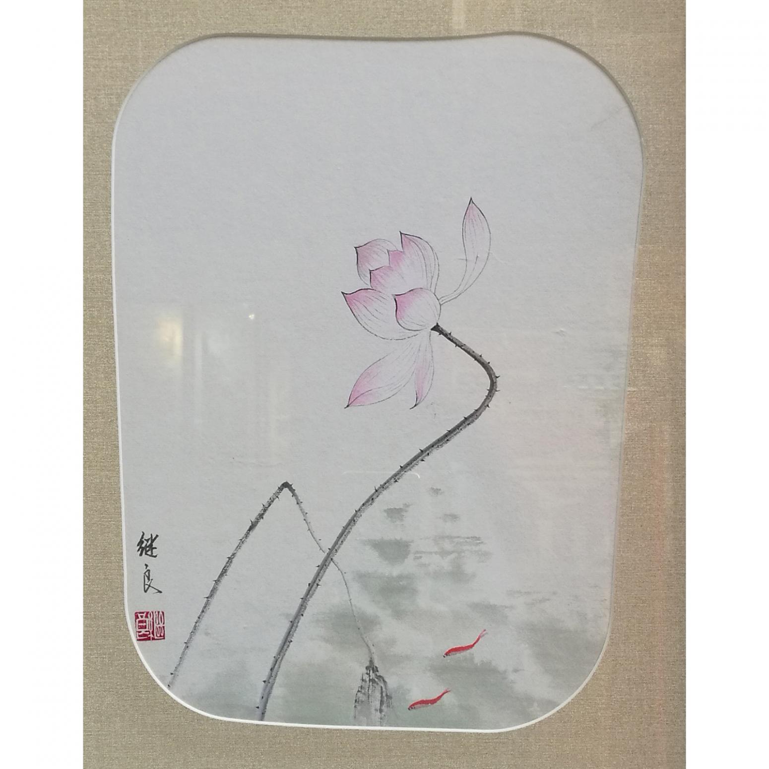 徐继良国画作品《【荷花2】作者徐继良》