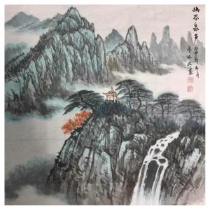 张怀林国画作品《【幽谷泉声】作者张怀林》价格312.00元