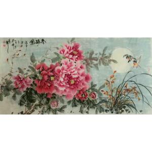 艺术品图片：艺术家王长泉国画作品名称《【春醉图】作者王长泉》价格386.00 元