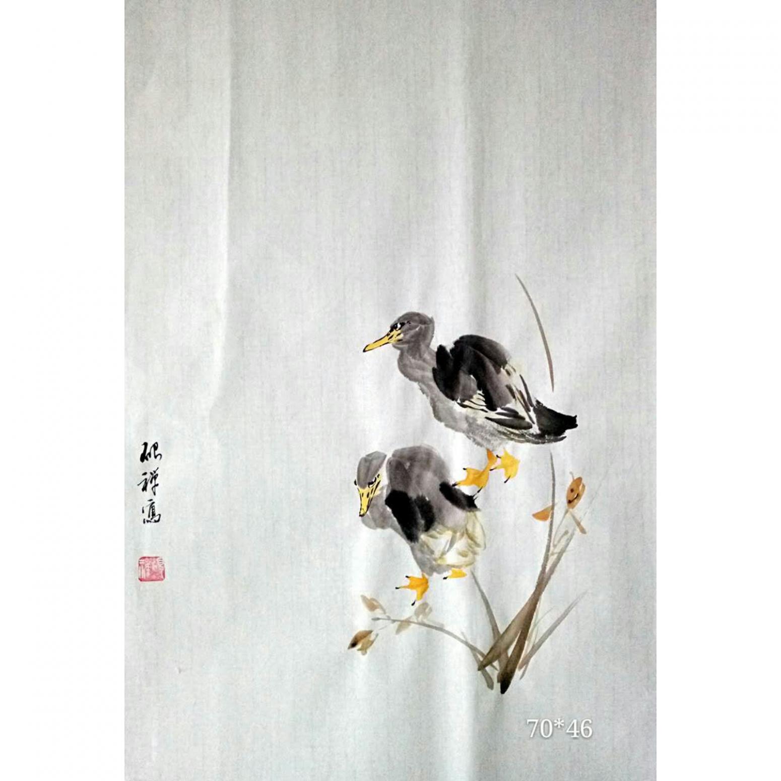 张清永国画作品《【鸳鸯3】作者张清永》