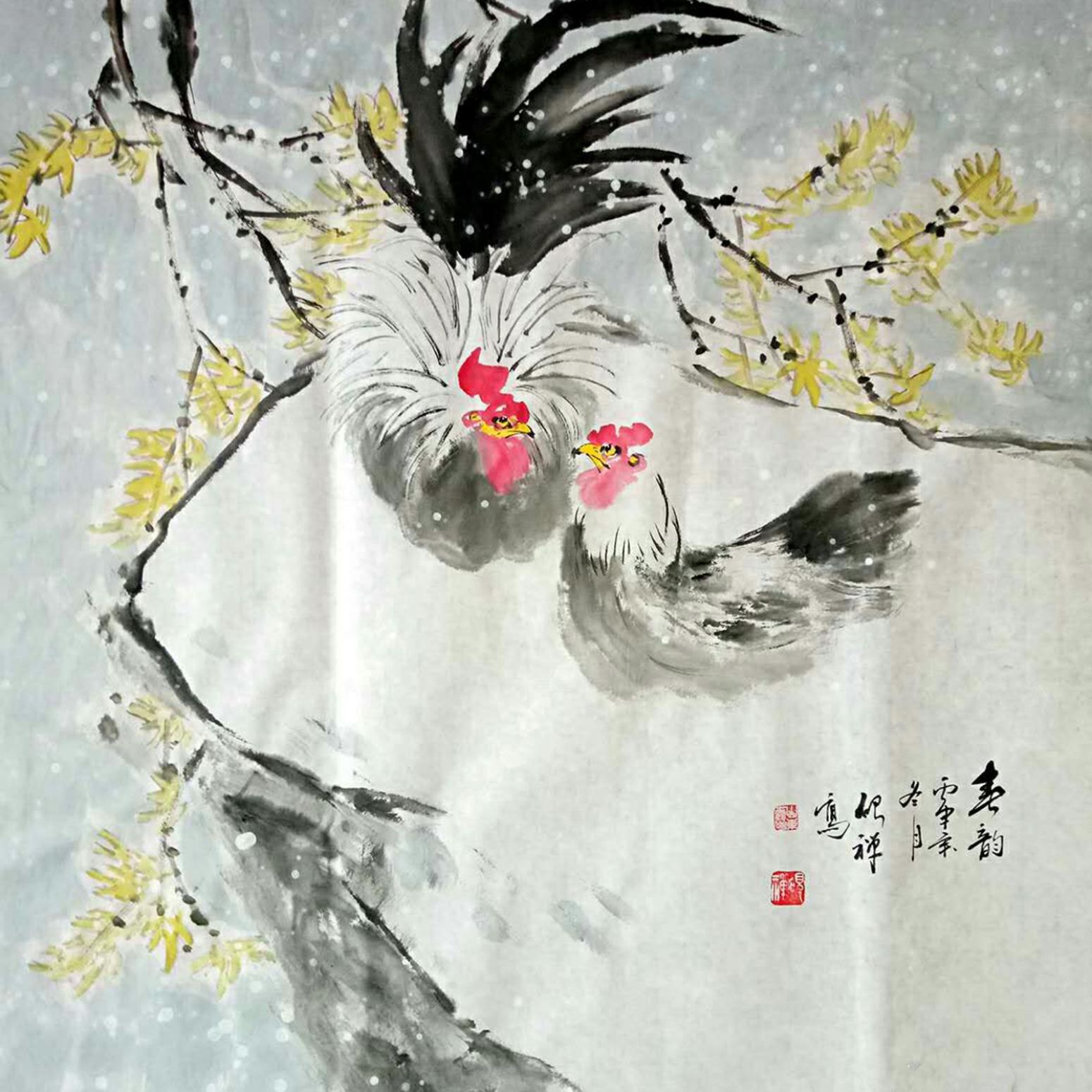 张清永国画作品《【春韵1】》【图0】