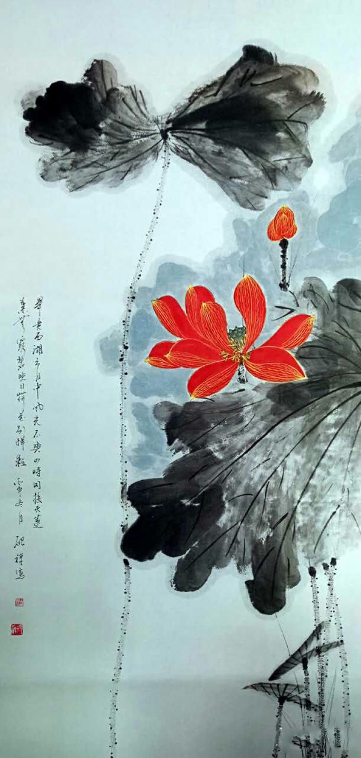 张清永国画作品《【荷塘美景2】》【图0】