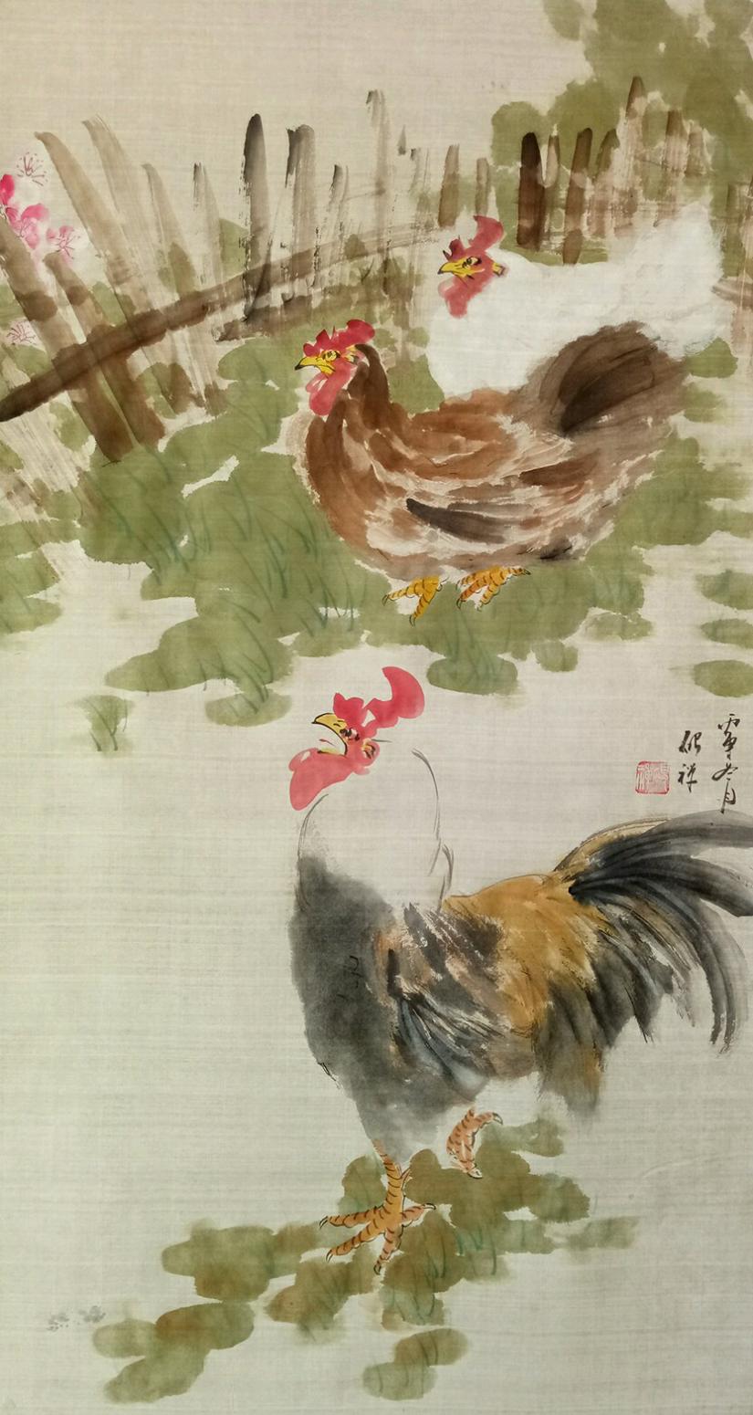 张清永国画作品《【竹舍一角2】》【图0】